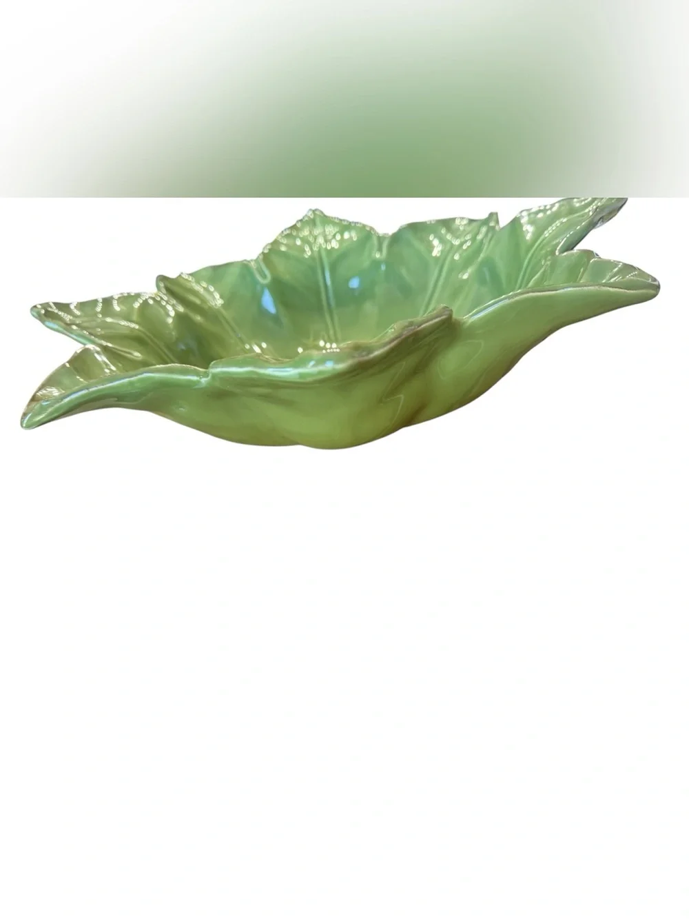 Skyros Green Leaf Serving Bowl